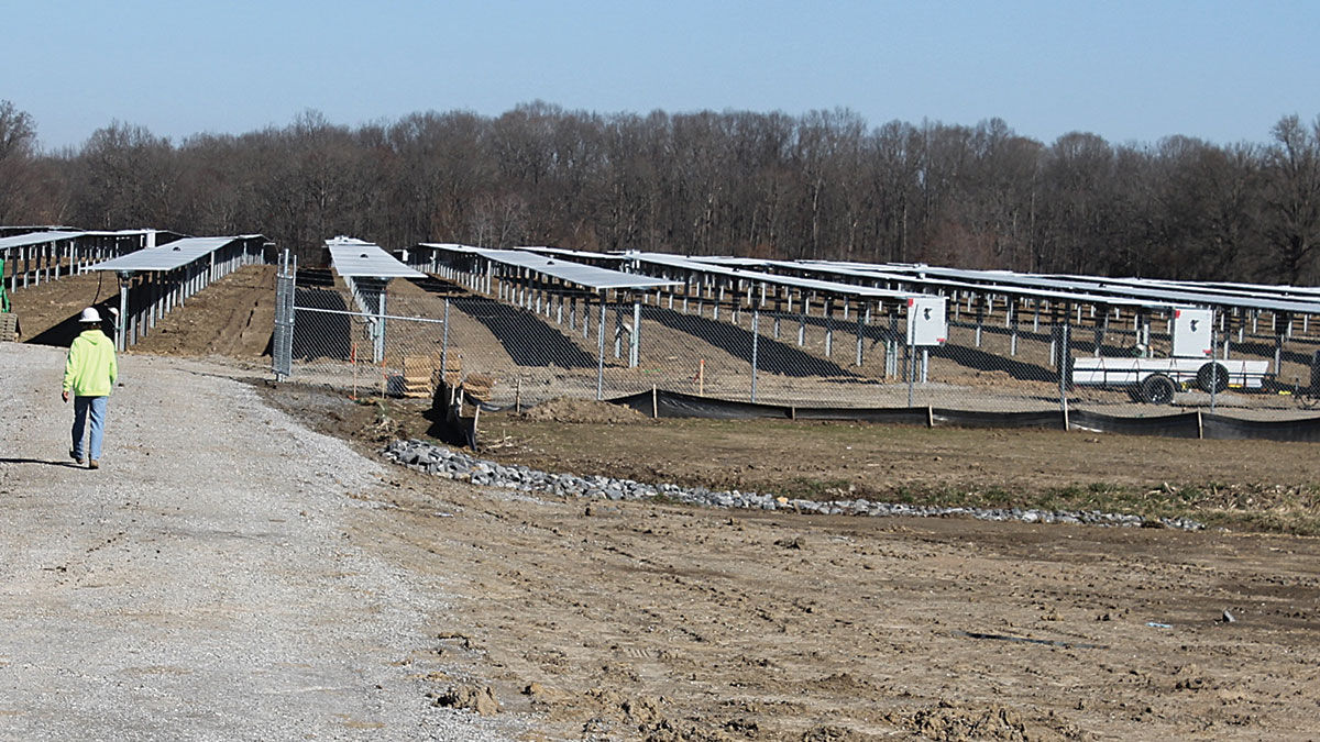 solar farm near West Frankfort, Ill