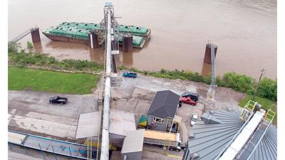 Consolidated Grain and Barge operations at the Riverside Terminal, in Cincinnati, Ohio.