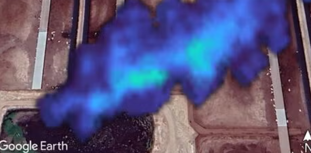 Methane plume