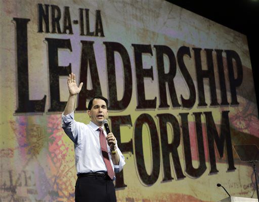 Scott Walker discusses gun ownership