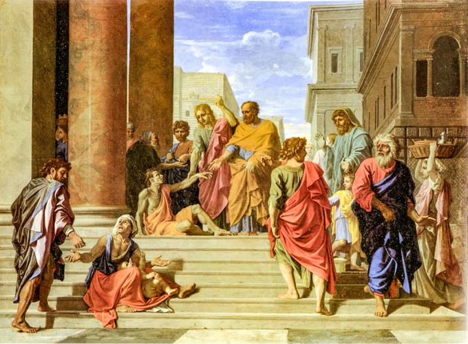 Saints Peter and John Healing the Lame Man