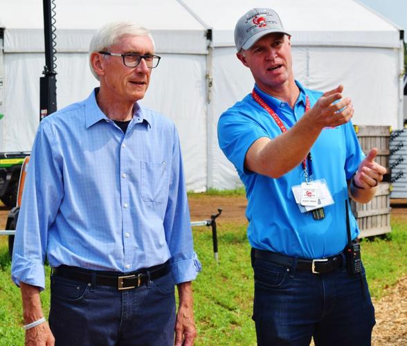 Gov. Tony Evers and Eric Rygg