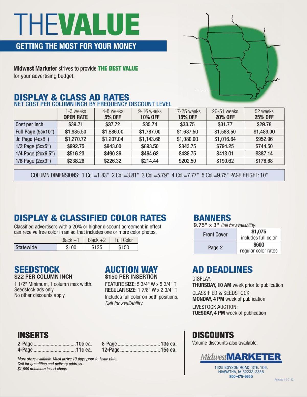 Display and Classified Rates