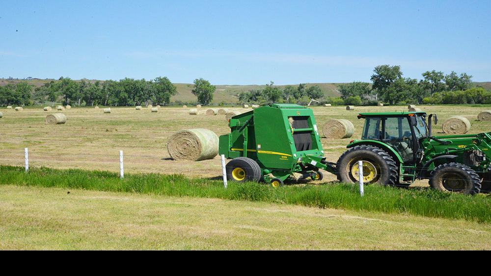 Best way to stack round hay bales to maintain quality Crop