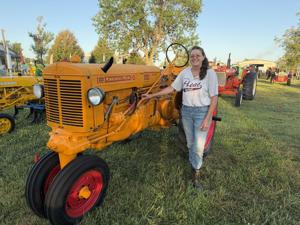 Old tractor gets facelift for fair time