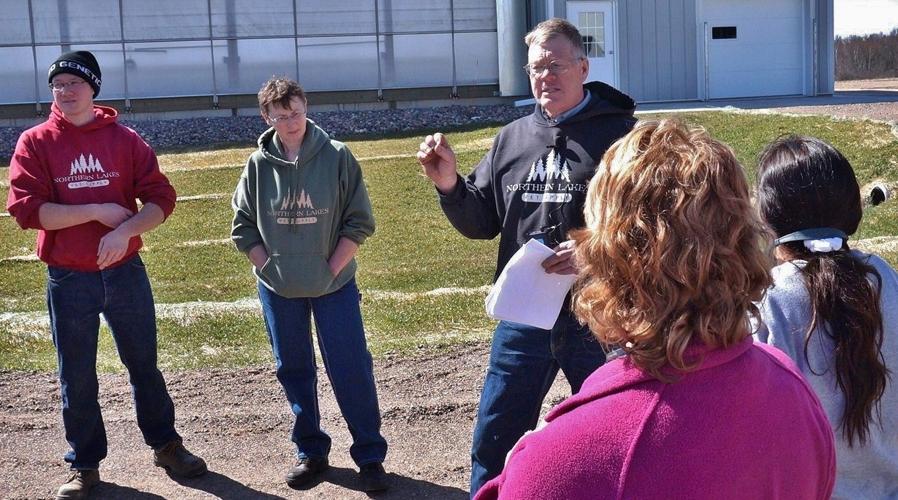 Walking through Rusk Rose