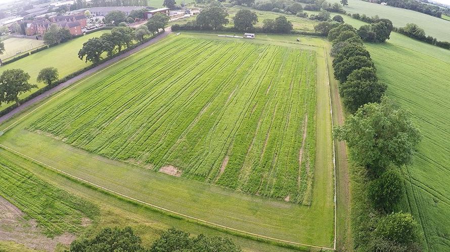 Drones are used to scoop soil samples and take crop samples