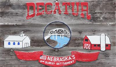 Decatur Nebraska sign