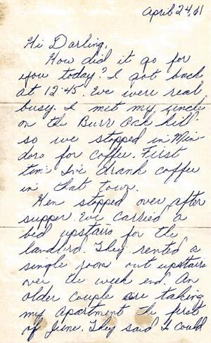 Love letter page 1