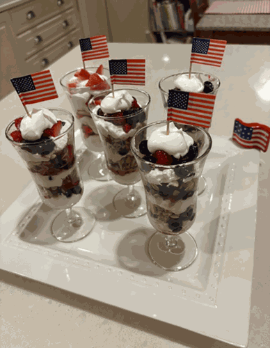 Old Glory Berry Parfait