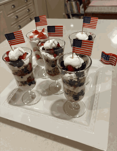 Old Glory Berry Parfait