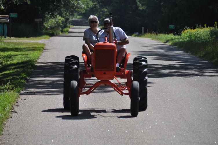 Couple on tractor