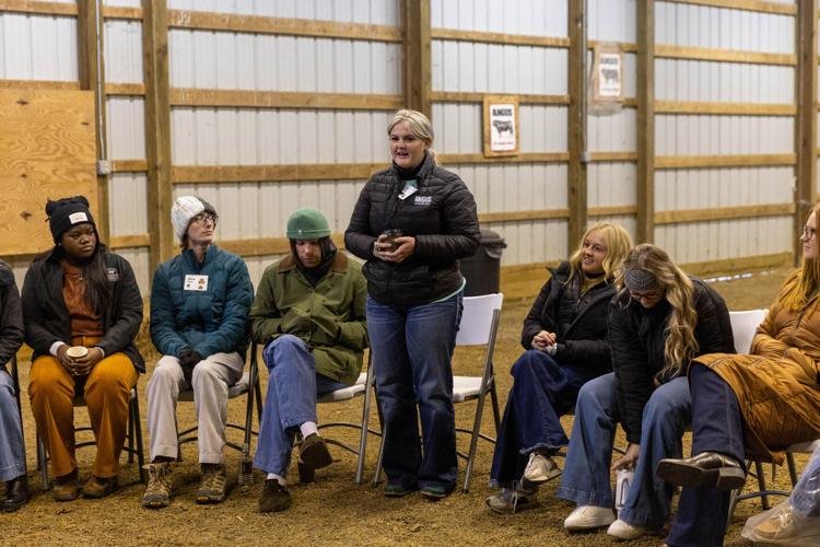 Ranching students in a group
