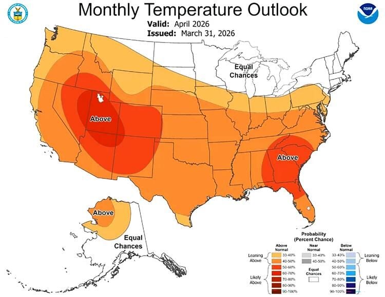 Temperature outlook