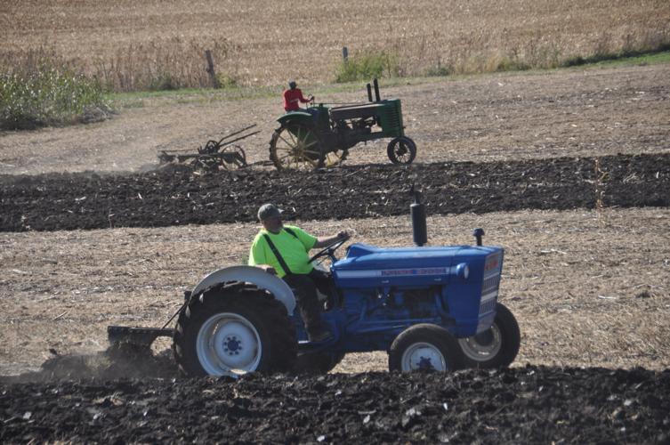 Tractors in field