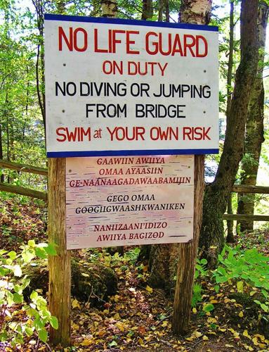 No Lifeguard sign