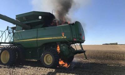 Combine fire