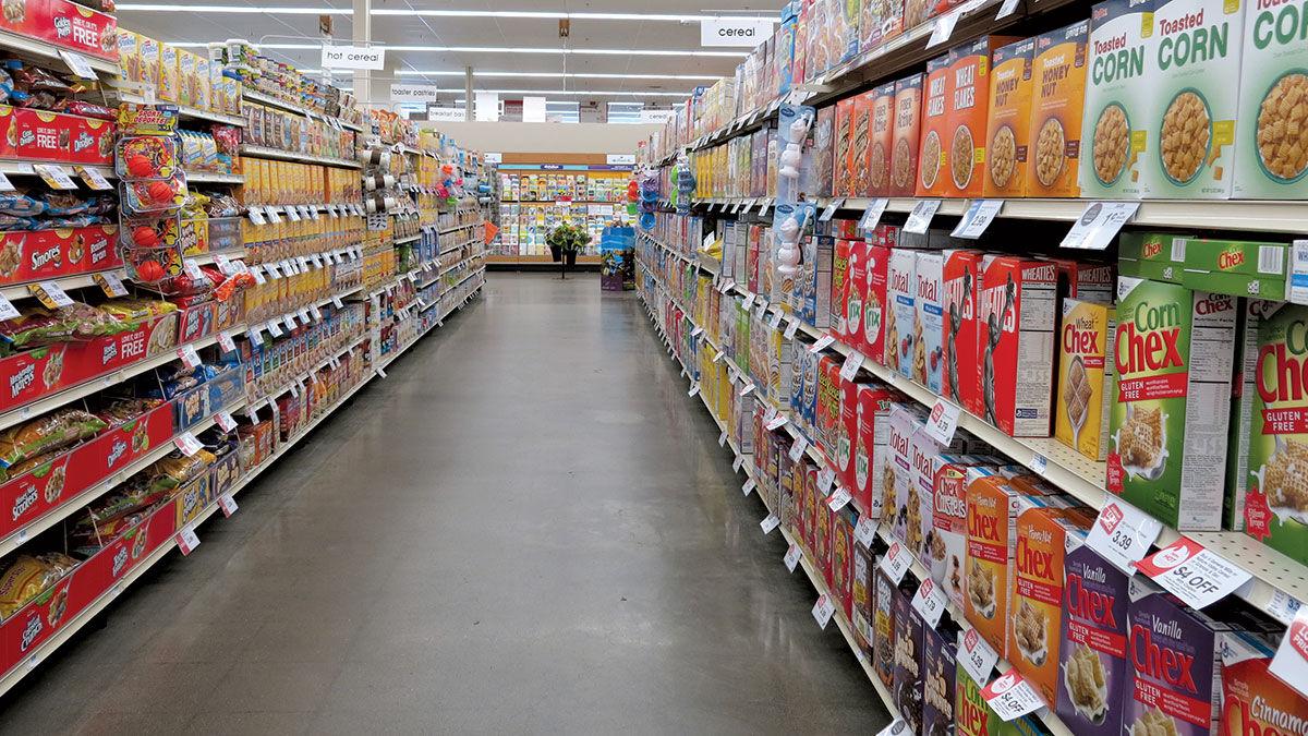 Grocery store aisle