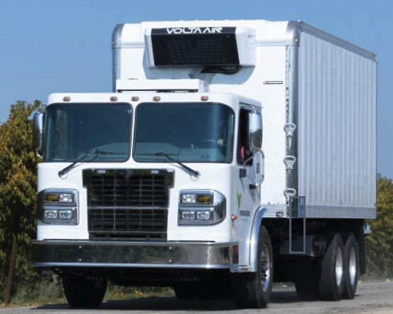 Electric refrigerated truck