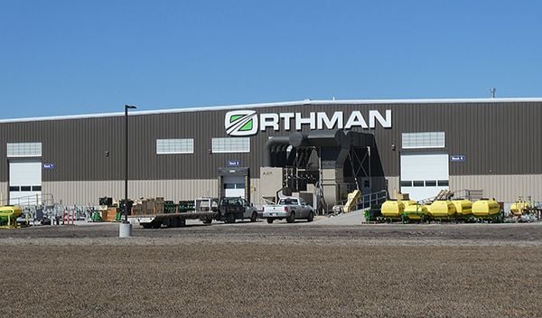 business of agriculture Orthman Frontier plant