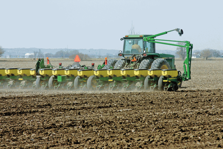tractor planting