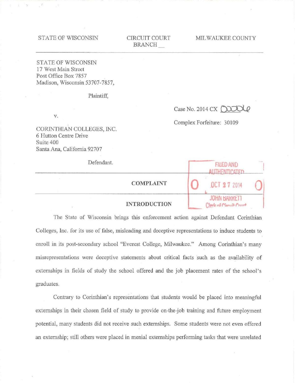 Lawsuit Against Everest College