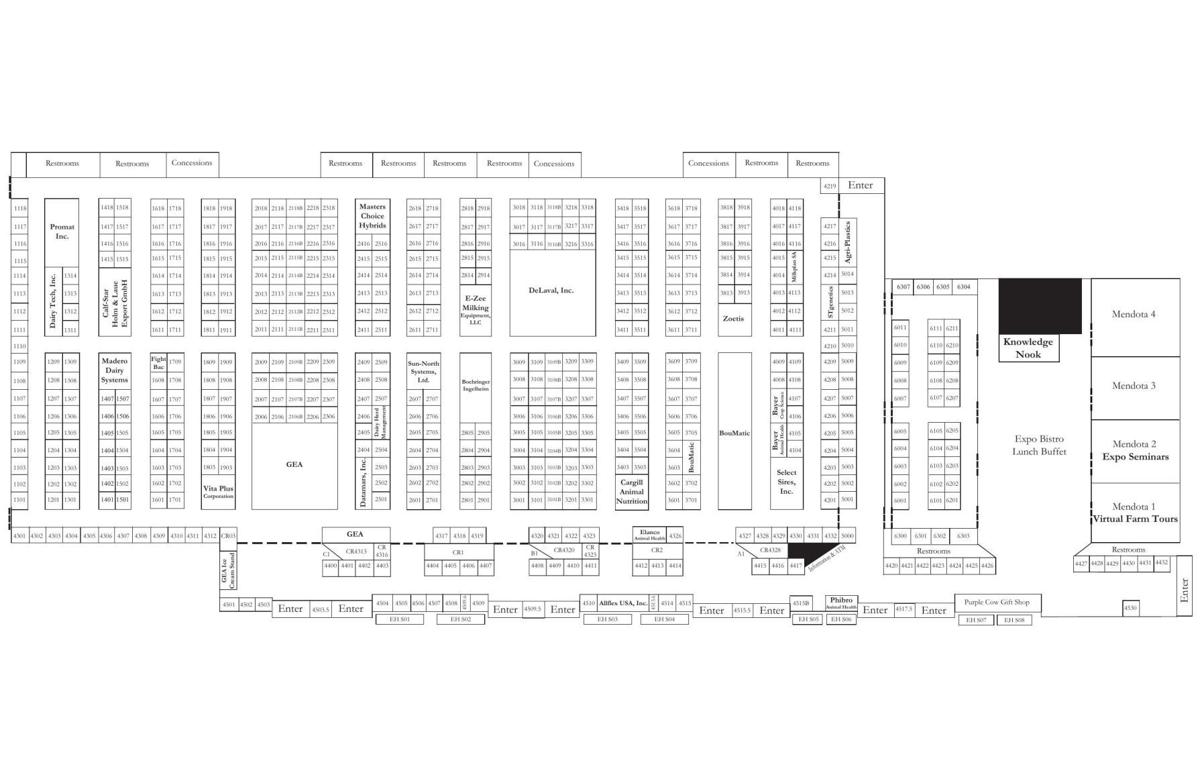 World Dairy Expo Exhibition Hall map