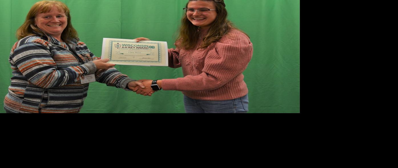 Weiss receiving her award