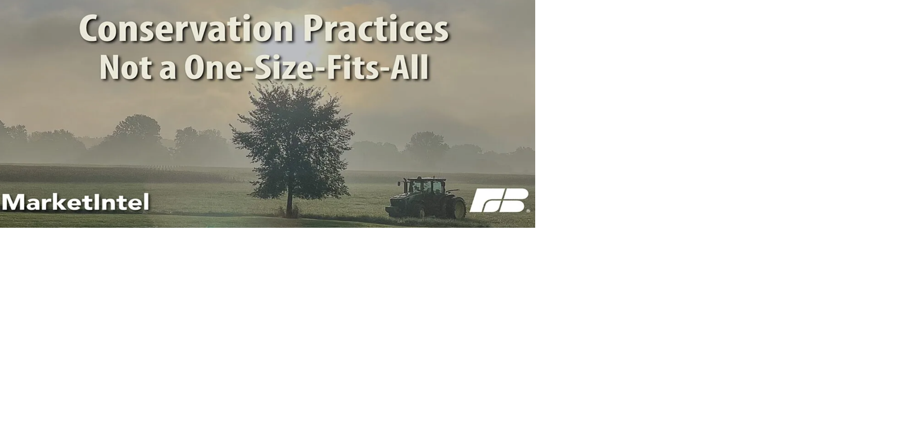 Conservation Practices Not a One-Size-Fits-All