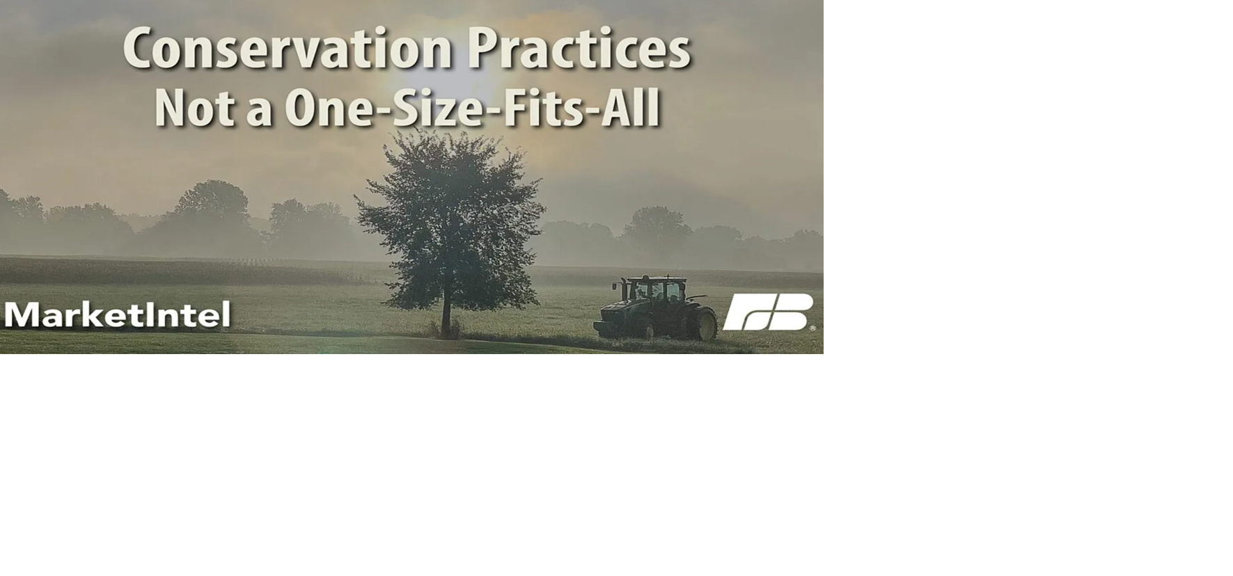 Conservation Practices Not a One-Size-Fits-All