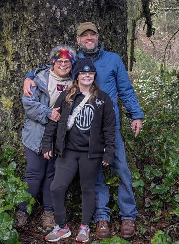 Cindy Hale, Jeff Hall and their daughter May