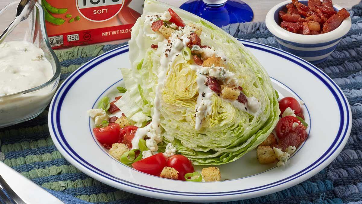 Creamy Tofu Blue Cheese Dressing