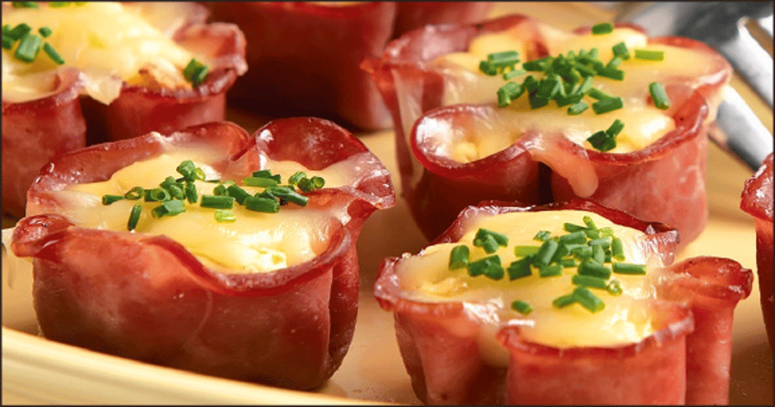 Baked Ham, Cheese and Egg Cups