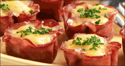 Baked Ham, Cheese and Egg Cups