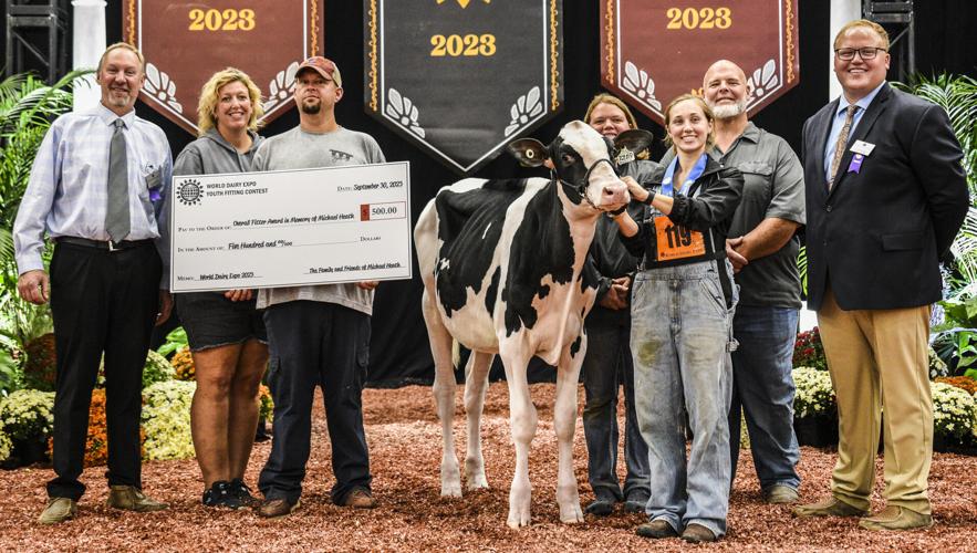 2023 World Dairy Expo overall youth fitting contest winner.
