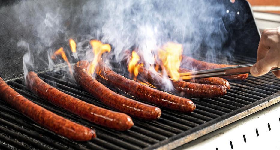 Sausage on grill