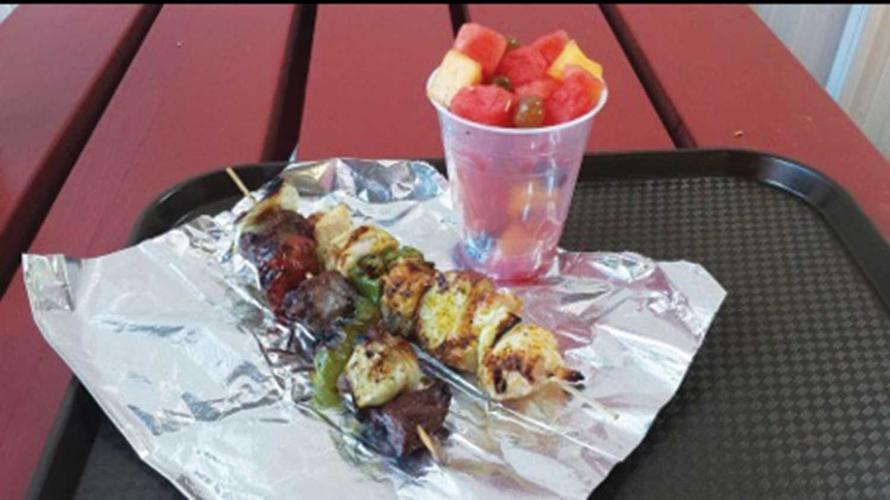 Beattie’s Melon Patch kabobs, mixed fruit cup