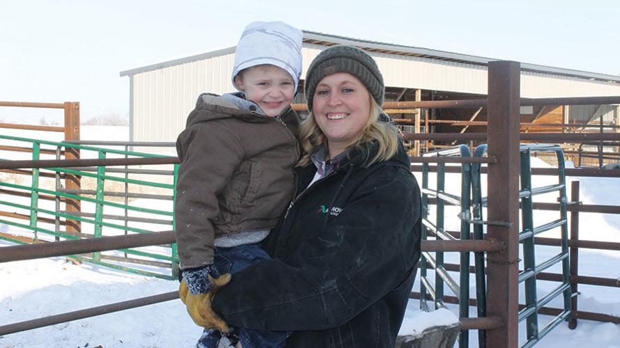 Jenny Flint with son