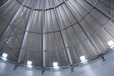 Grain bin interior