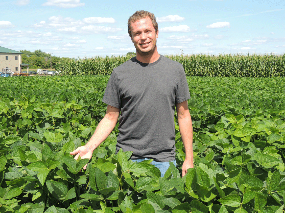 University of Missouri soybean breeder Andrew Scaboo