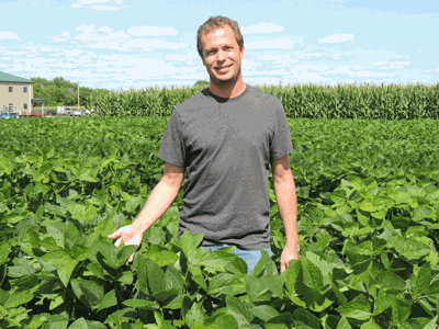 University of Missouri soybean breeder Andrew Scaboo