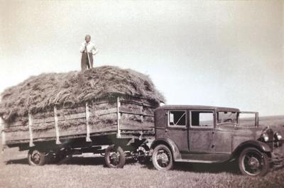 Hay load 1940s