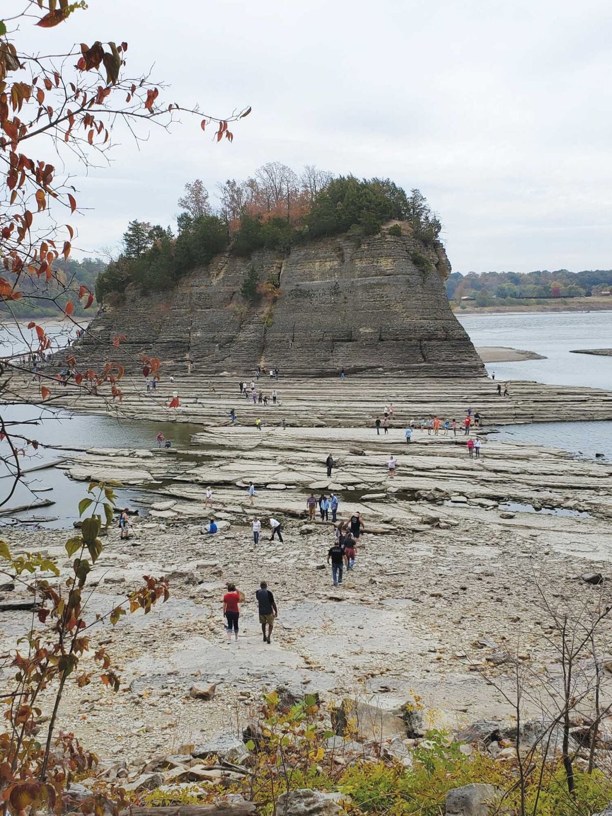 Tower Rock on the Mississippi River near the southern Illinois