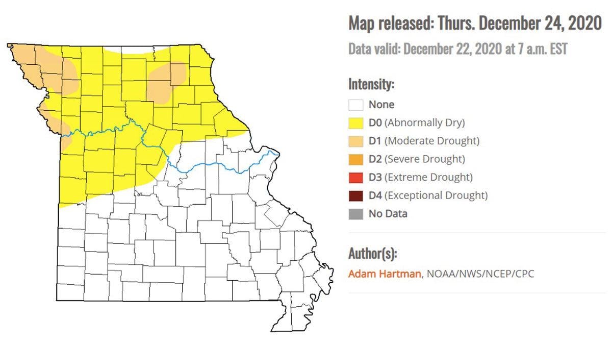 MO Droought map