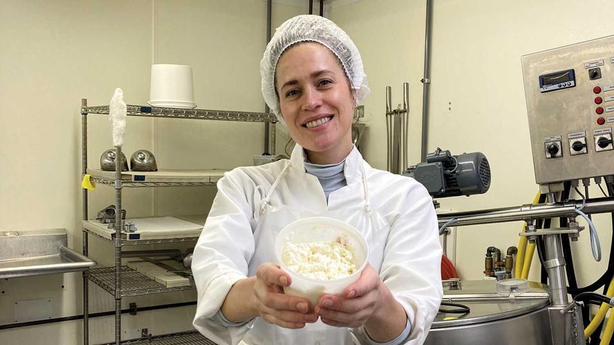 Ukrainian cheesemaker Tetyana Dydechko