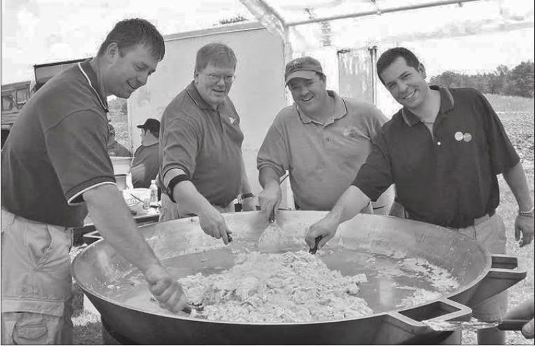 WPS guys helping with farm breakfast 2013