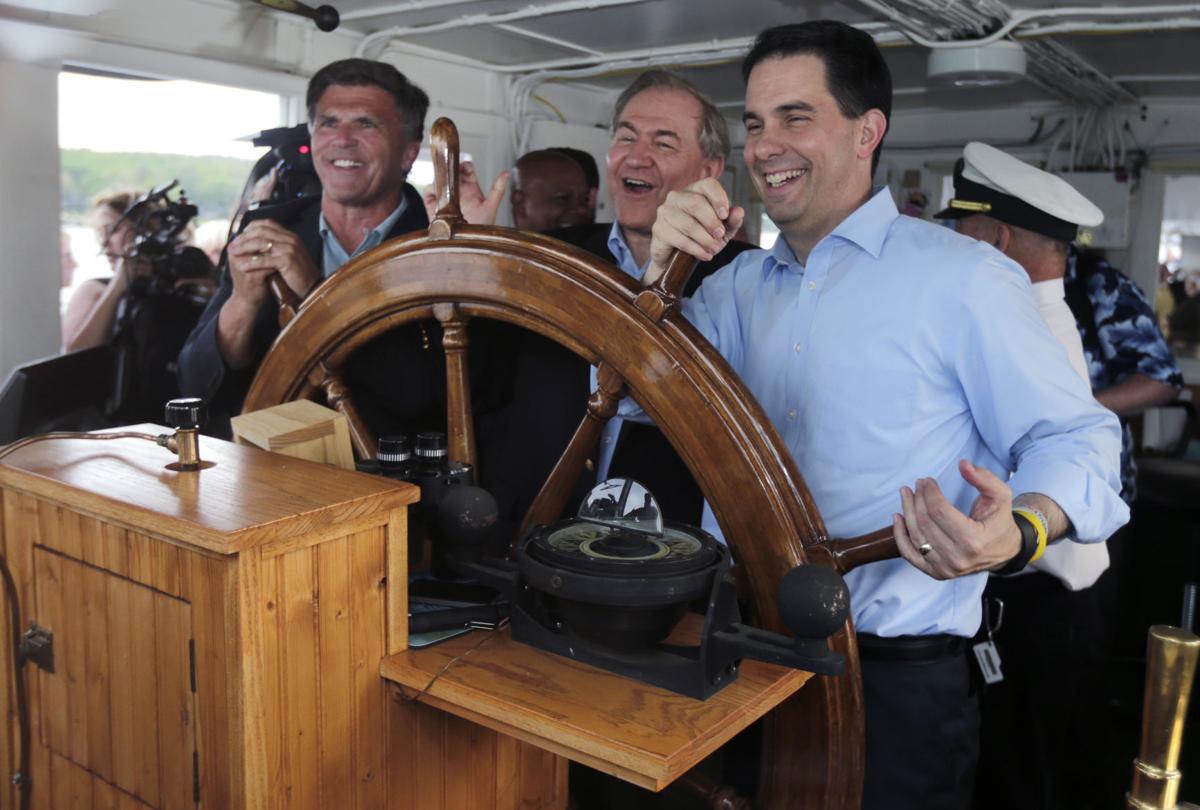 Scott Walker on Lake Winnipesaukee