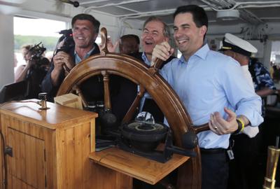 Scott Walker on Lake Winnipesaukee