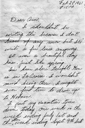 Letter page 1