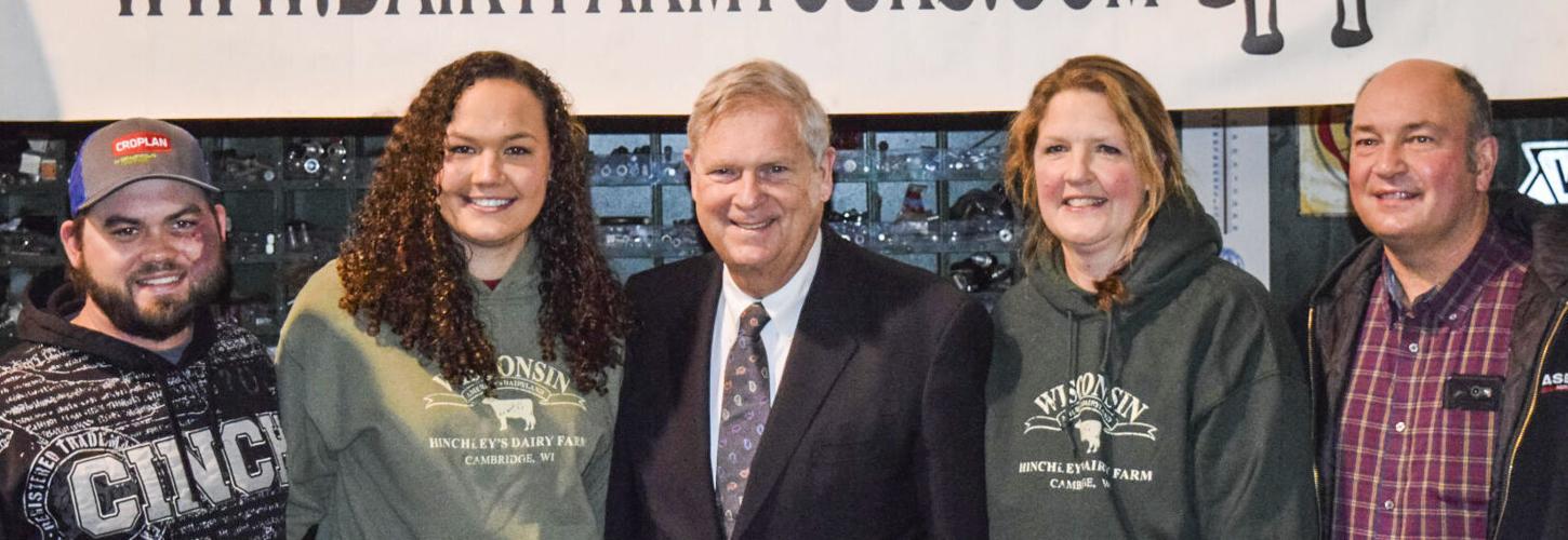 Hinchley family welcomes USDA Secretary Tom Vilsack